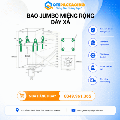 BAO JUMBO MIỆNG NẠP ĐÁY XẢ